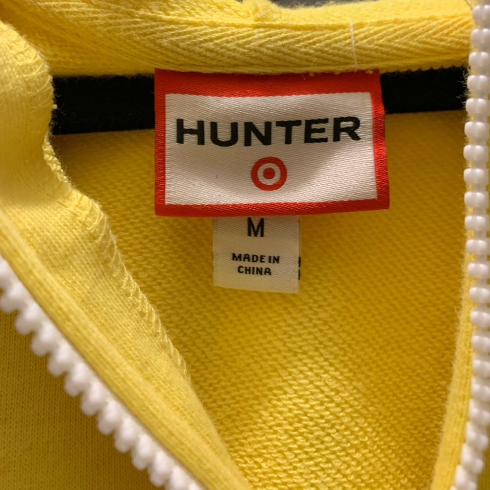 Bright yellow Hunter one piece